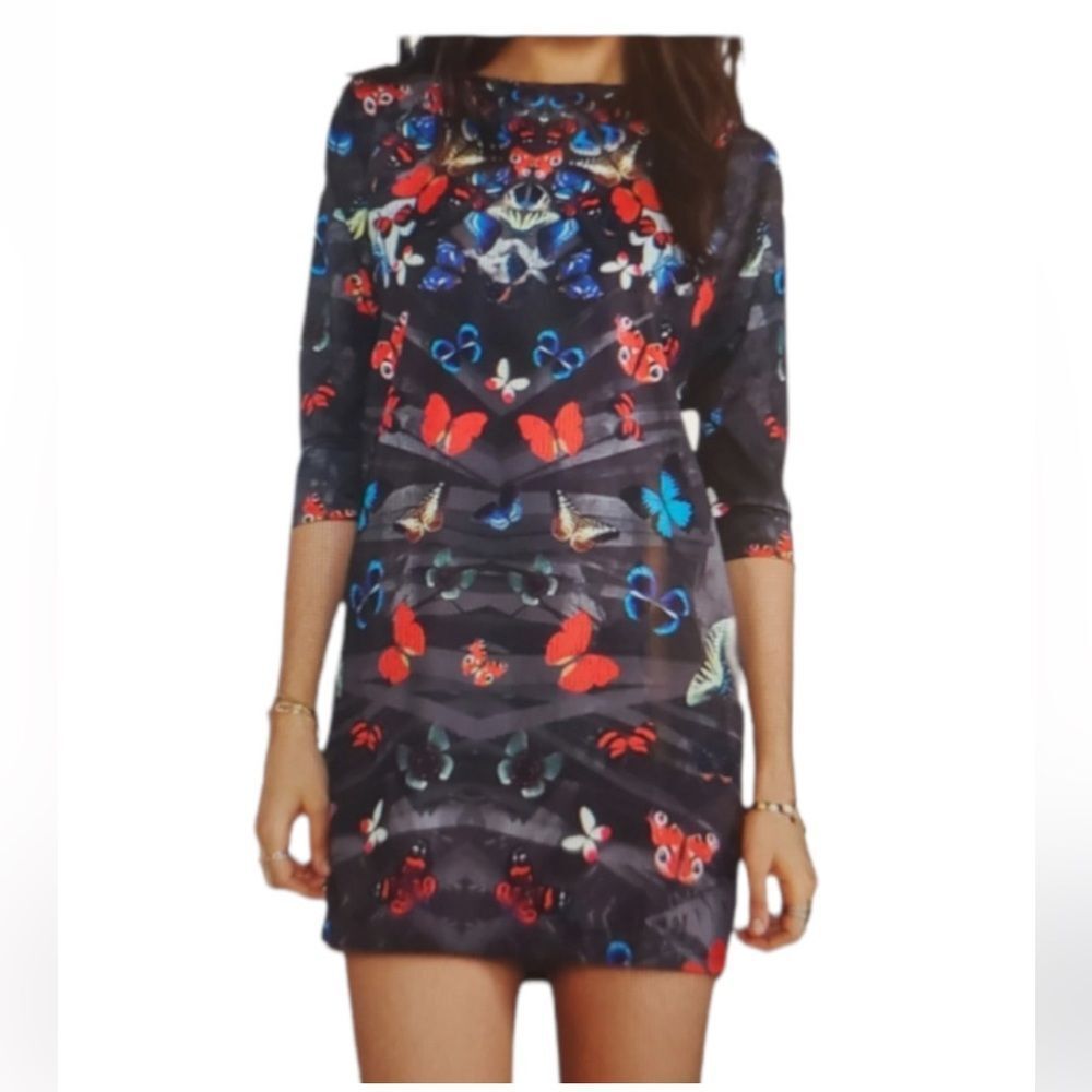 Lovers + Friends Wednesday Butterfly Mini Dress size xs